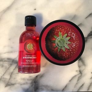 THE BODY SHOP STRAWBERRY SHOWER GEL & BODY BUTTER